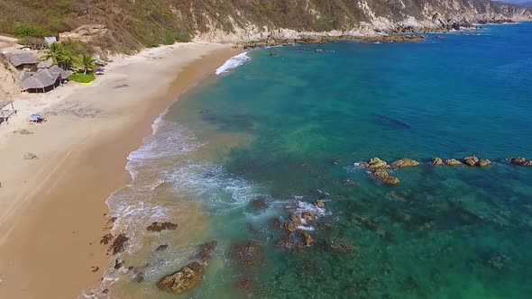 Playa de Tehuamixtle, Jalisco. México