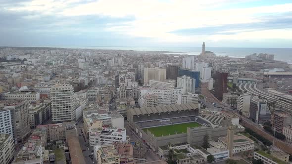 Aerial view of the city of Casablanca