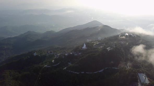 Bana Hills, French Village and Golden Bridge, in Central Vietnam