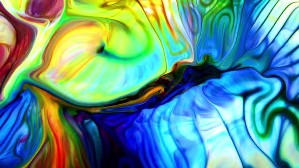 Abstract Colorful Sacral Liquid Waves Texture 214 alt