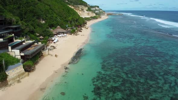 2.7K Bali Melasti Beach Aerial