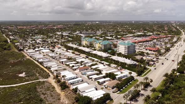 Aerial Video Floridian Ocean Park Juno Beach Fl