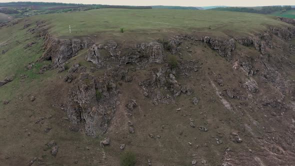 Gorge Between Two Toltres Near the Trinca Village Moldova