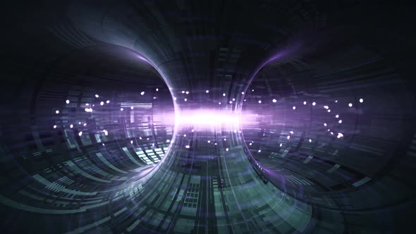 High Energy Particles Flow Through A Tokamak