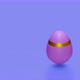 Happy Easter Pink-colored eggs. Seamless animation of Easter eggs on violet background. - VideoHive Item for Sale