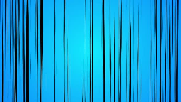 Anime Speed Vertical Black Lines Blue Background