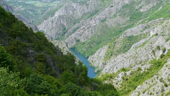 Beautiful Nature and River View of Matka Canyon, Skopje, Macedonia