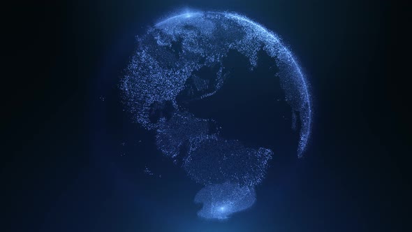 Digital Earth Blue