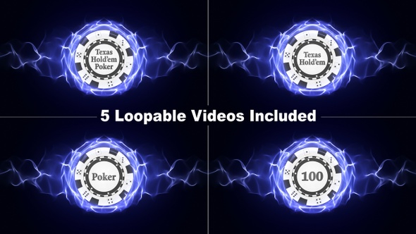 5 Loopable Poker Chips 