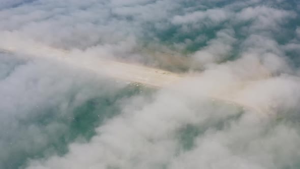 Aerial View of the Nazimov Sand Spit Russia