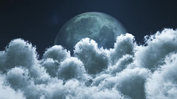 Earth View Above Cloud To The Moon 01 HD alt