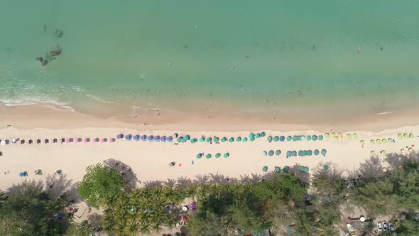 Beautiful sea surface at Phuket thailand beach is famous tourist destination