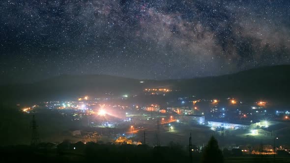 Night Town Loopable Timelapse