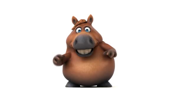 Fun 3D cartoon Horse dancing alt