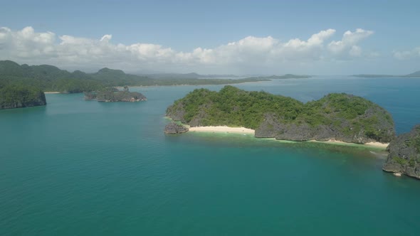 Seascape of Caramoan Islands, Camarines Sur, Philippines