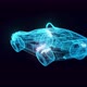 Cyberpunk Flying Car Hologram Rotating 4k - VideoHive Item for Sale