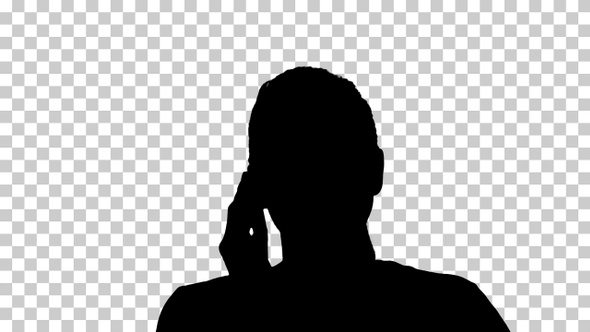 Silhouette woman, Alpha Channel alt