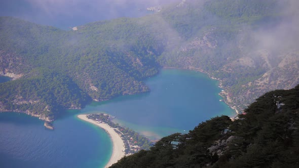 Oludeniz Landscape Timelapse From  Babadag