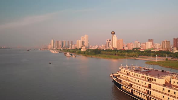 Cruise terminal on the Bank of the Yangtze River