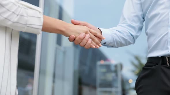 Business People Shaking Hands Closeup. People Shaking Hands