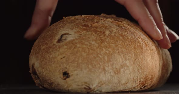 Cut A Piece Of Fresh Bread, Buttery Pastries