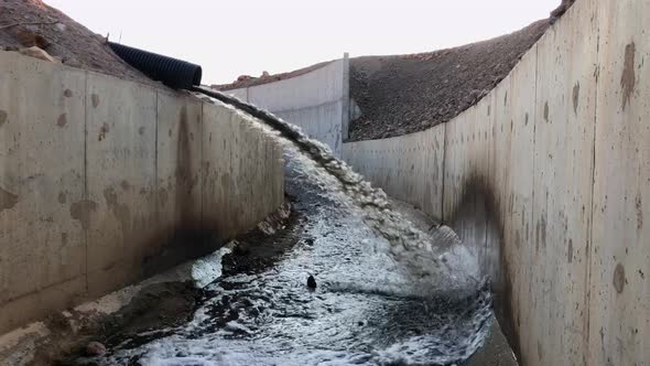 Gutter Water Dumps to Canal