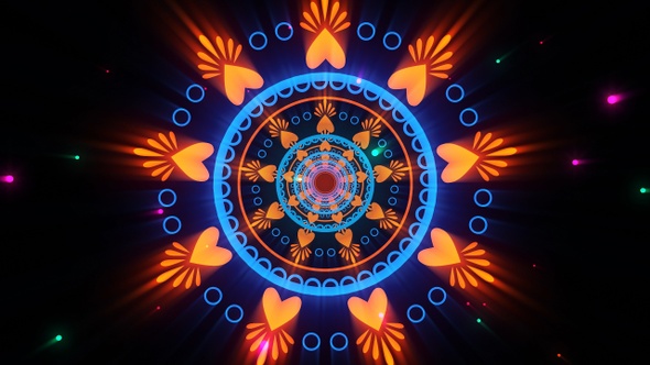 Neon Mandala Vj Loop