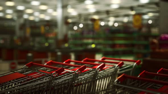 Covid19 Epidemic and Empty Supermarket