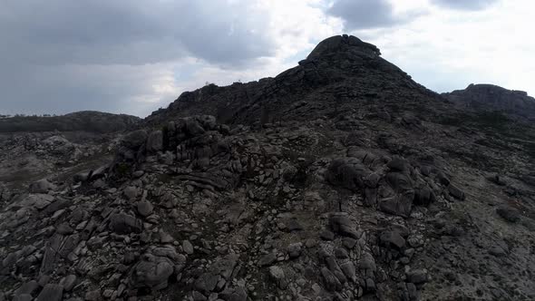 Rugged and rocky landscape of Geres National Park. Beauty in nature