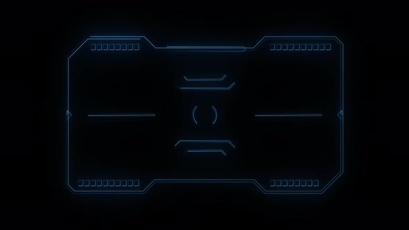 Hud Frame Digital Technology Plexus Lines, Alpha Channel