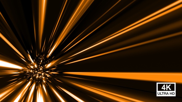 Golden Moving Light Burst 4K