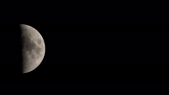 Moon  UHD Close-up. Planet Satellite.