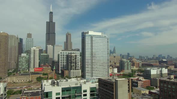 Chicago Skyline Near West Side