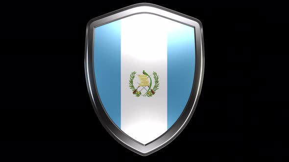 Guatemala Emblem Transition with Alpha Channel - 4K Resolution