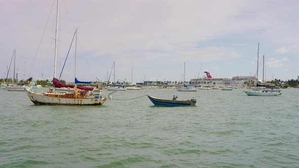 Boats and cruise ships