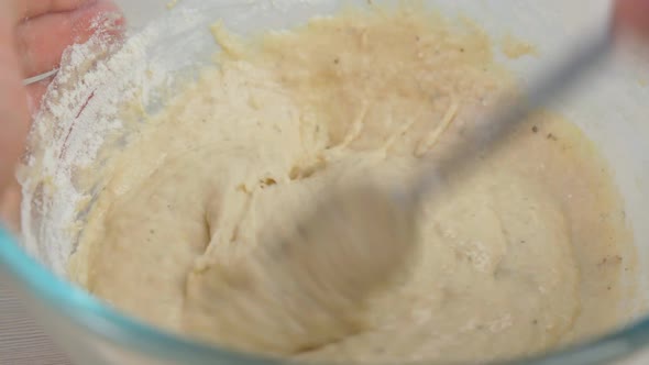 Process of Kneading the Dough