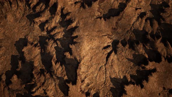 Top Erial View of the Red Rock Canyon