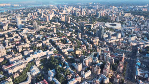 Aerial View of Kyiv By Day. Ukraine