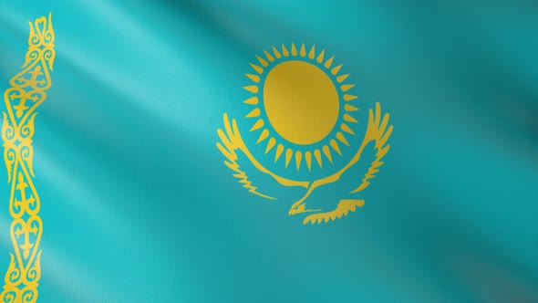 Flag of The Kazakhstan