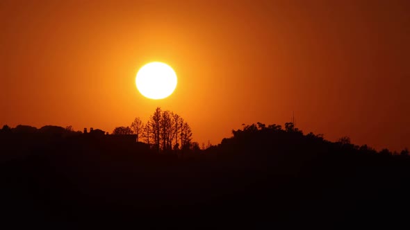 Sunset Landscape Time Lapse