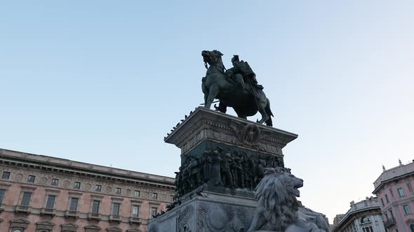 Statue of Vittorio Emanuele II, Milan, Italy