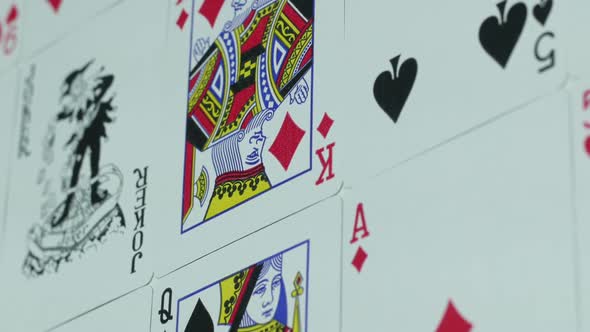 Modern Playing Cards for Gambling on the Table