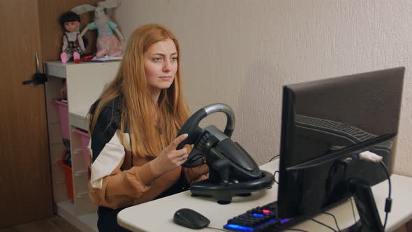 Tired Woman Driving