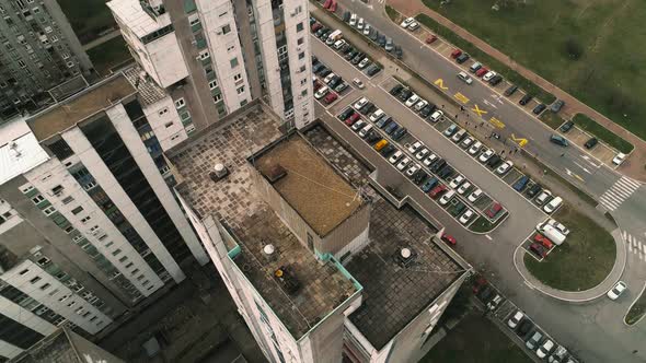 Belgrade Aerial Concrete Neighborhood 