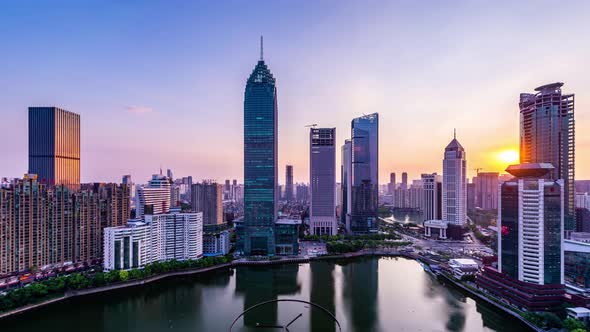 Timelapse of Wuhan city ,China