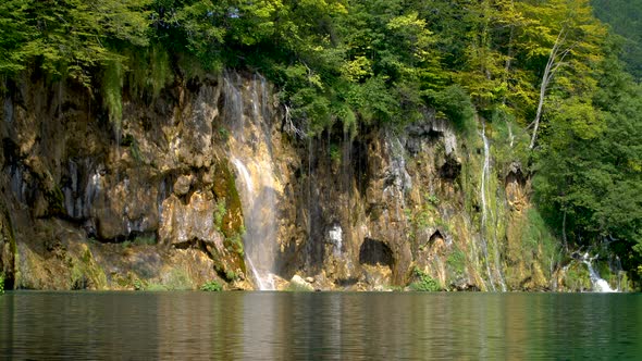 Waterfall in Plitvice Lakes, Croatia.