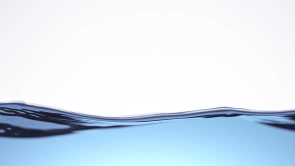 Super Slow Motion Shot of Clear Waving Water Background at 1000 Fps