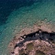 aerial clear sea and rocks - VideoHive Item for Sale
