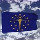Indiana Flag Waving 4k - VideoHive Item for Sale