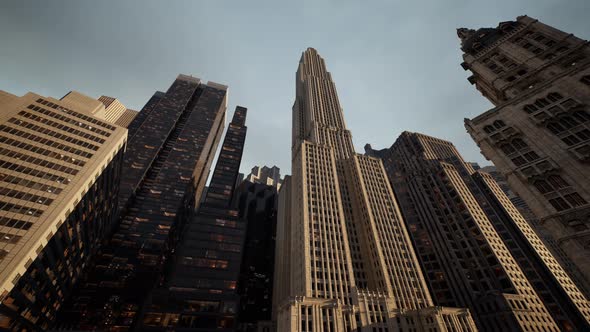 Skyscrapper Building Under a Cloudy Sky